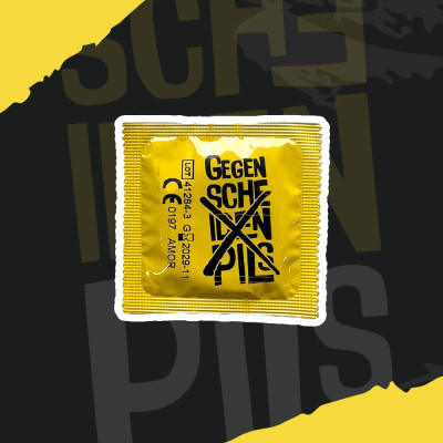 3er Set Kondome "Gegen Scheidenpils"