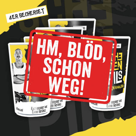 4er Becherset + 1 Becher GRATIS